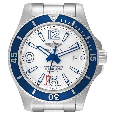 breitling submariner|Breitling superocean 42 white dial.